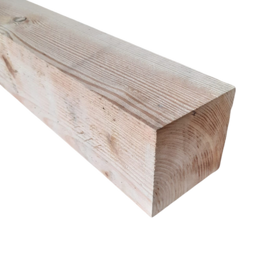 Douglas paal (fijn bezaagd)