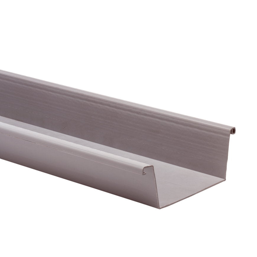 S-lon bakgoot, grijs, 4 m