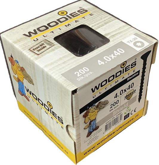 Schroeven - Woodies blackline shield