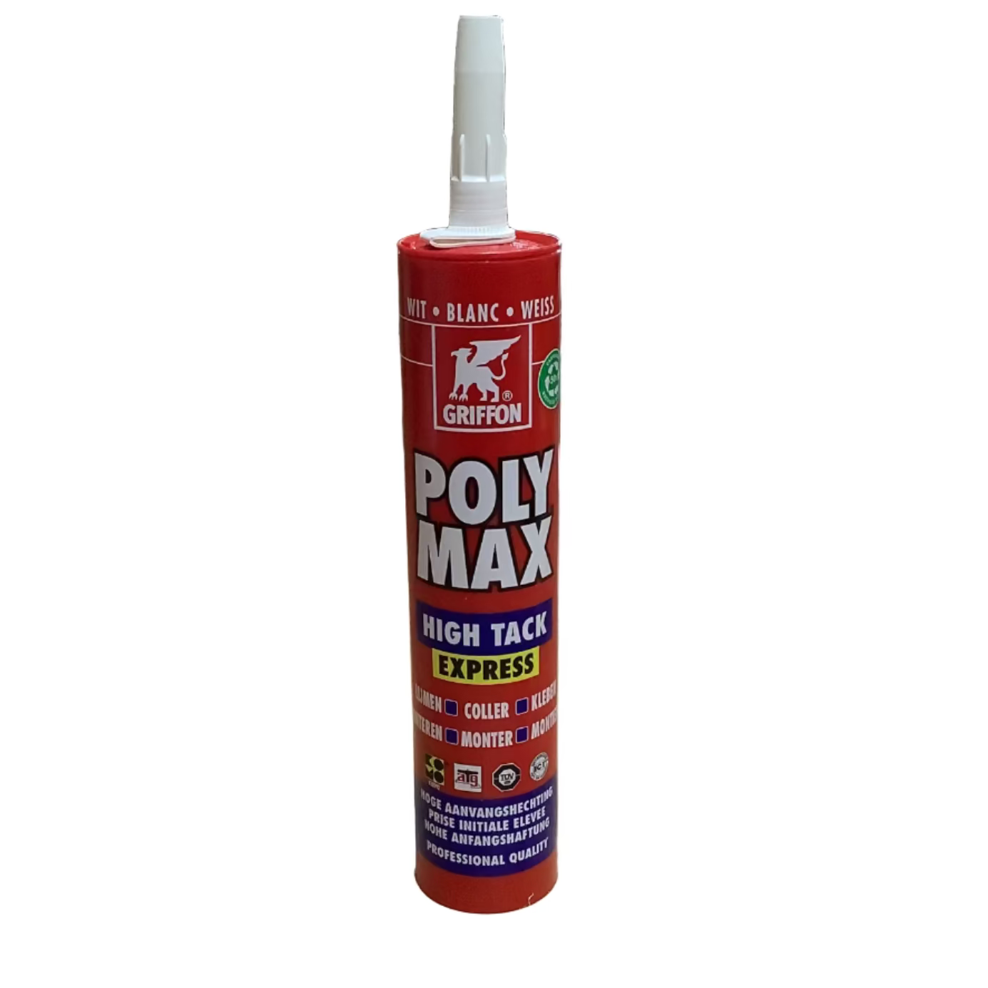 Griffon Polymax high tack express wit – Reer Bouwmaterialen