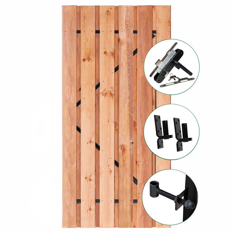 Tuinpoort Privacy Red class wood