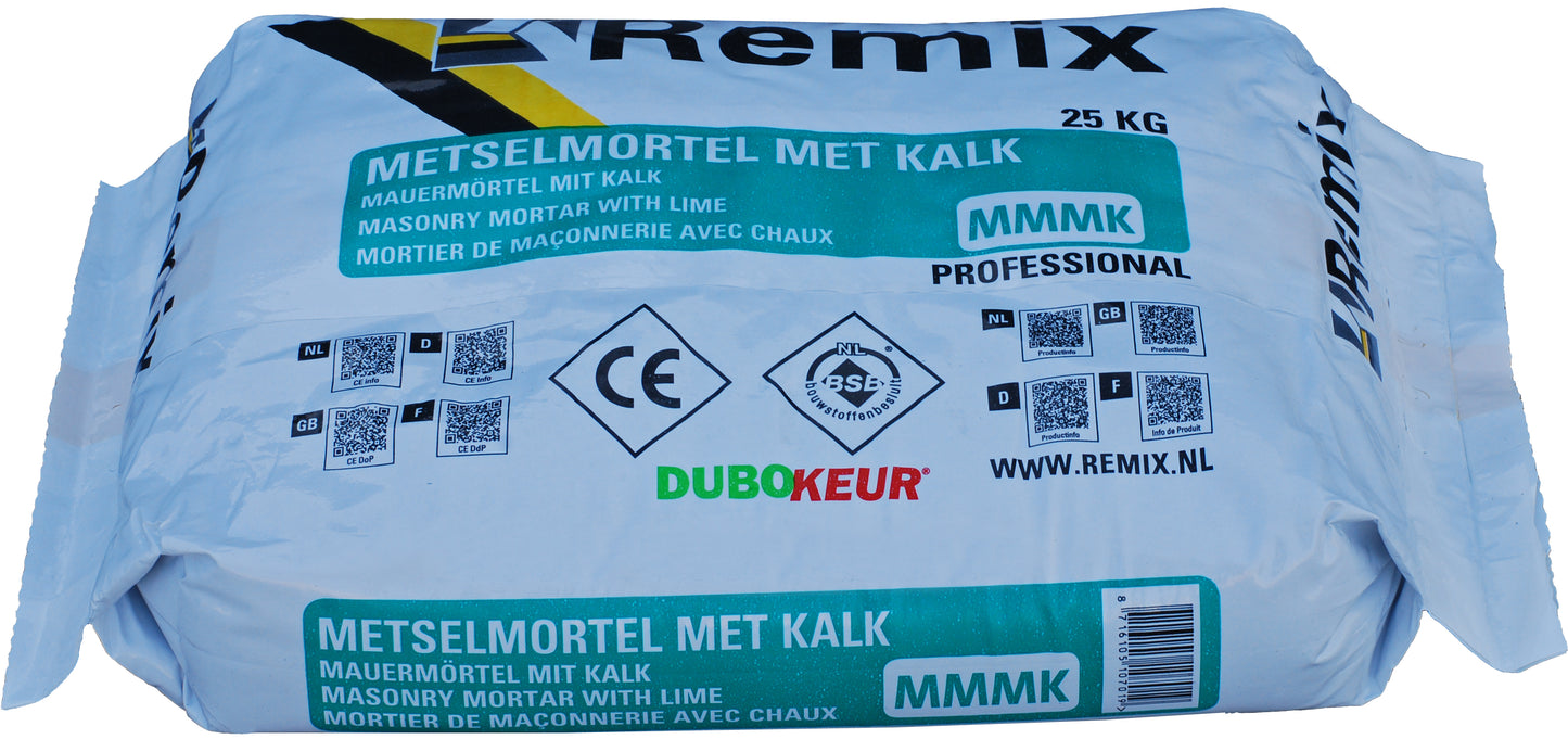Remix metselmortel met kalk