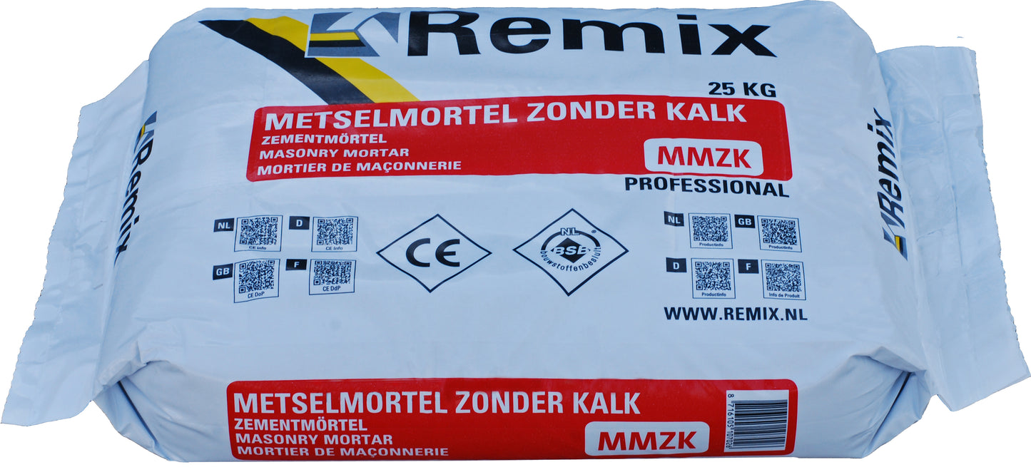 Remix metselmortel zonder kalk