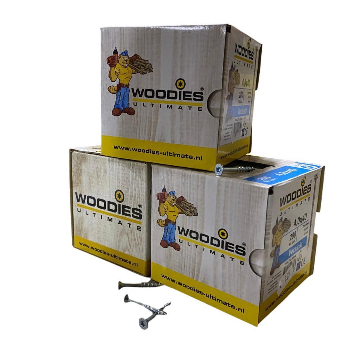 Schroeven - Woodies verzinkt