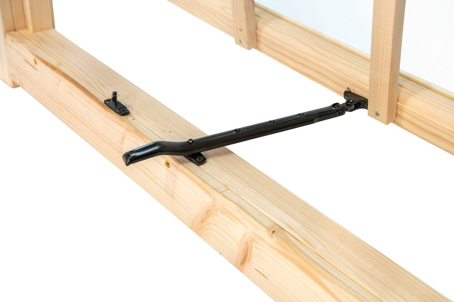 Uitzetraam W3 – Vurenhout, enkel glas